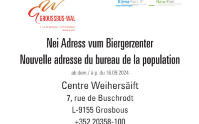 Nei Adresse Biergerzenter