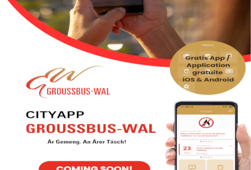 Cityapp Groussbus-Wal: lancement imminent