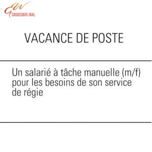 La commune de Groussbus-Wal recrute